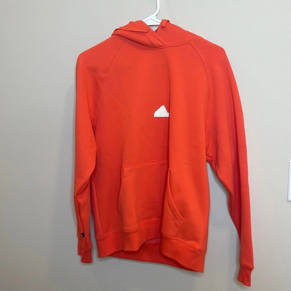 NWT Adidas Orange Hoodie Size S - Picture 1 of 5